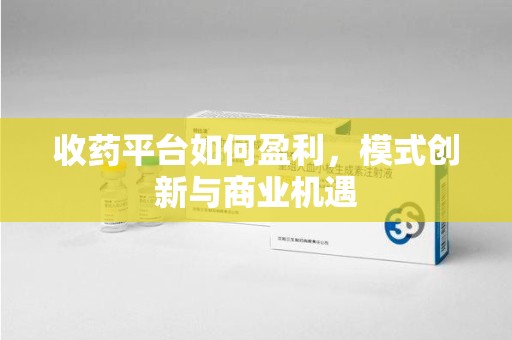 六安收药平台如何盈利，模式创新与商业机遇
